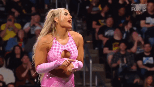 Tiffany Stratton Muscles Flex GIF