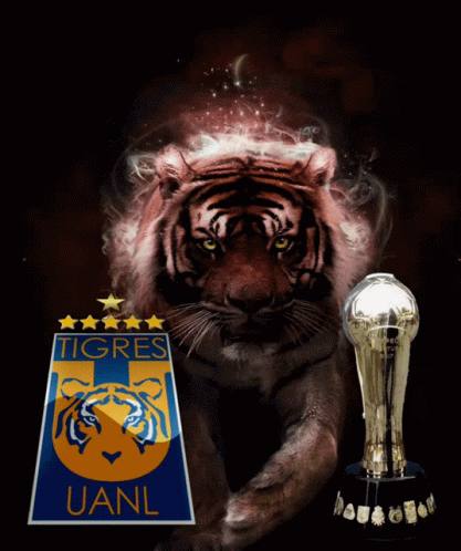 Tiger And UANL Logo GIF