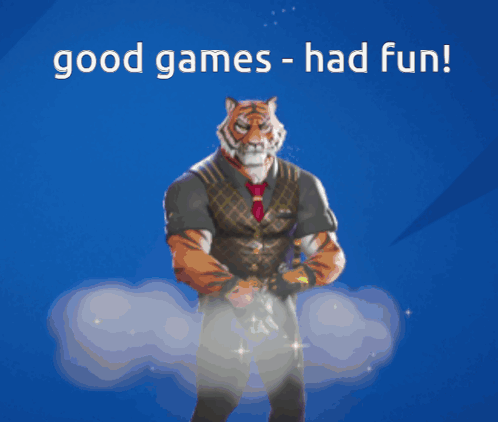 Tiger Good Games Had Fun