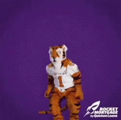 Tiger Mascot Clemson Wins