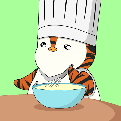 Tiger Penguin Baking GIF