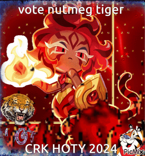 Tiger Saying Vote Nutmeg Tiger