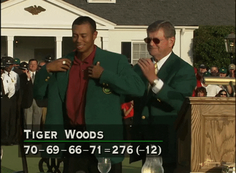 Tiger Woods Honorary Jacket GIF