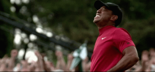 Tiger Woods Joyful Celebration GIF