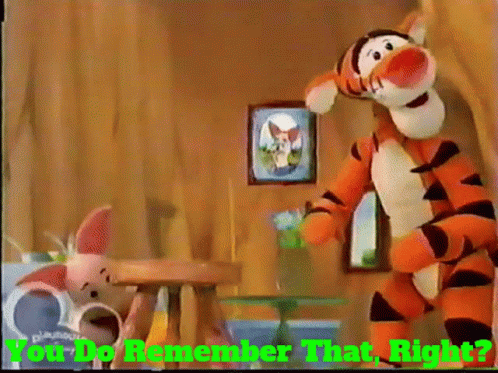 Tigger and Piglet from Winnie the Pooh