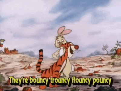 Tigger And Rabbit Fun GIF
