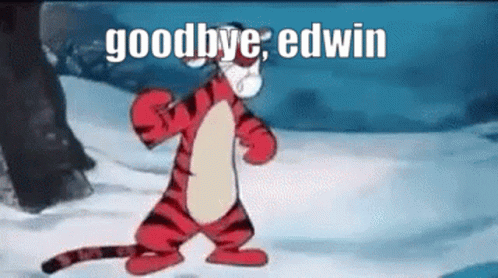 Tigger Dancing In Snow Saying Goodbye Edwin GIF