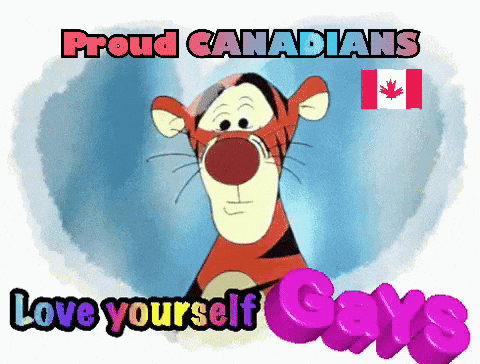 Tigger From Winnie The Pooh Is Proud To Be A Canadian GIF