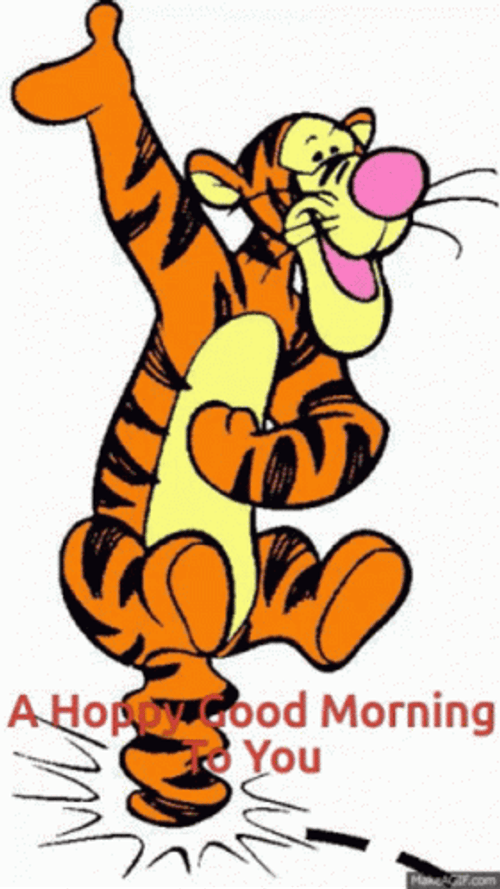 Tigger Happy Good Morning GIF