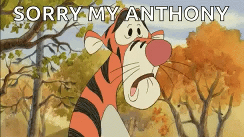 Tigger Saying Sorry in Forest