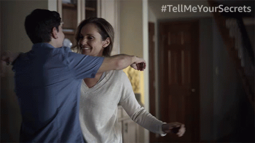 Tight Cross Hug GIF