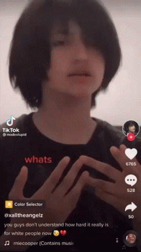 TikTok Screenshot Saying Whats on the Top