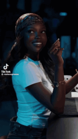 TikTok Video of Woman With Bandana