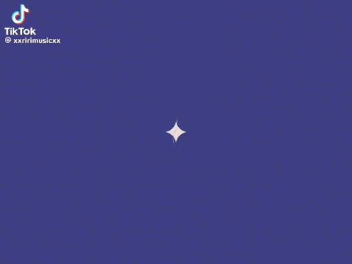 TikTok Video With Blue Background and White Square