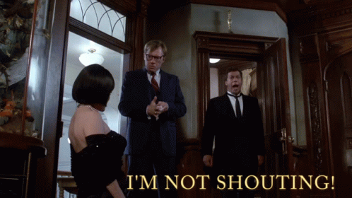 Tim Curry Not Shouting Clue Movie GIF