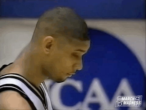 Tim Duncan 1997 March Madness GIF