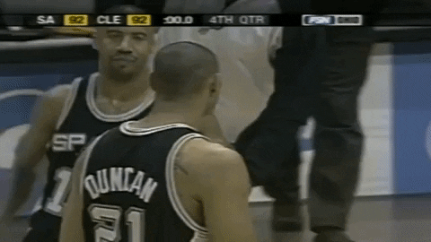 Tim Duncan Spurs Group Hug GIF