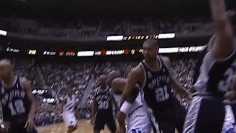 Tim Duncan Spurs Nba Game GIF