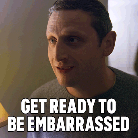 Tim Robinson Fierce Eyes Embarrassed GIF