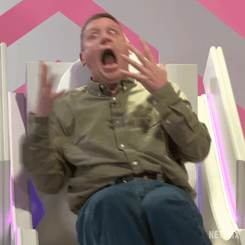 Tim Robinson Freak Out Scream GIF