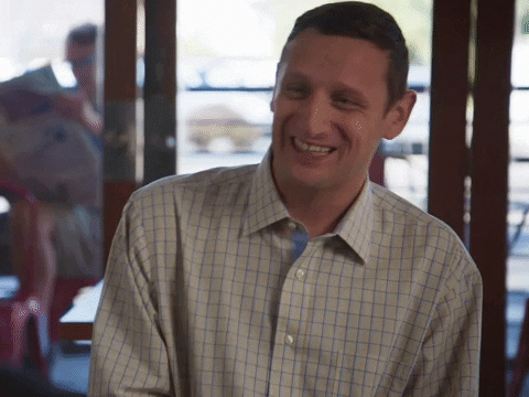 Tim Robinson Giggling You Were Great GIF