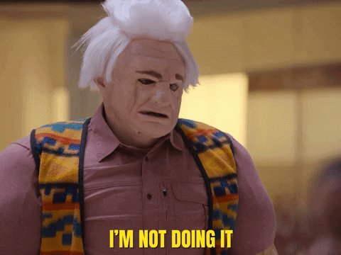 Tim Robinson Sad Clown Make Up GIF