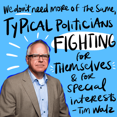 Tim Walz Inspirational Message GIF