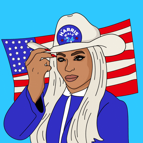 Tim Walz Kamala Harris Cartoon GIF