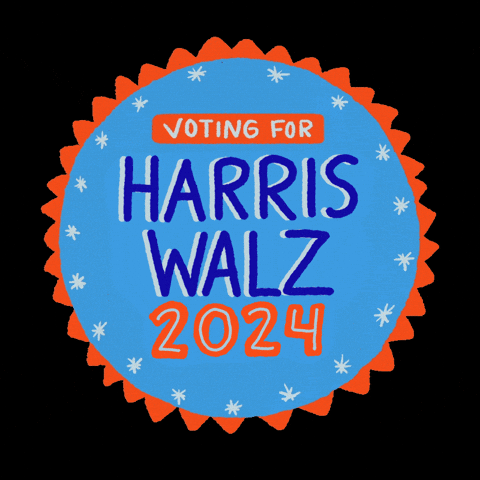 Tim Walz Orange And Blue GIF