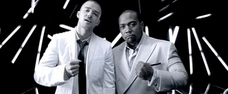 Timbaland And Justin Timberlake Carry Out GIF