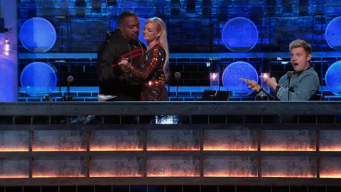 Timbaland Dancing With Emma Bunton Boy Band GIF