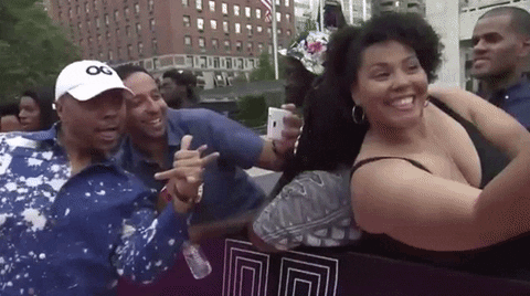 Timbaland Taking A Picture With Fans GIF