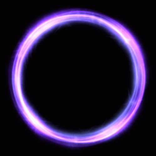 Time Is A Flat Circle Glow Circle GIF