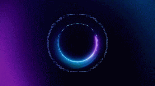 Time Is A Flat Circle Neon Led Lights GIF