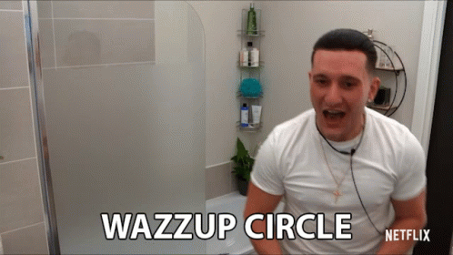 Time Is A Flat What's Up Circle GIF