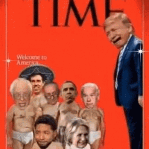 Time Magazine Cover With Donald Trump Surrounded by Crying Babies