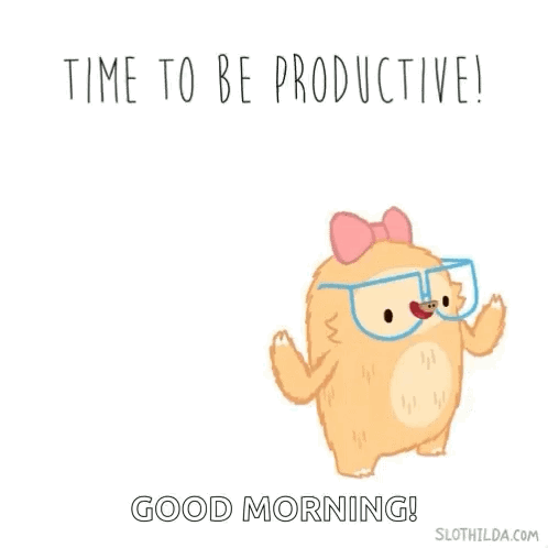 Time to Be Productive Sloth Pink Bow Glasses