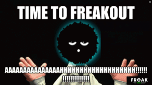 Time to Freakout White Poster