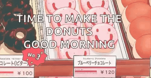 Aesthetic Animation Time To Make The Donuts GIF