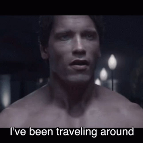 Time Travel Arnold Schwarzenegger GIF