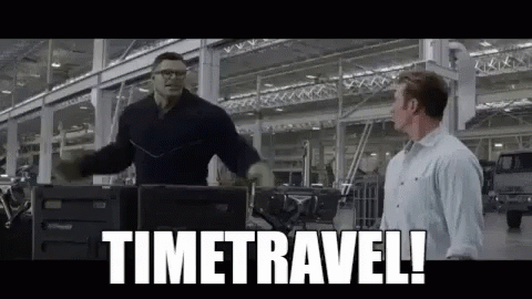 Time Travel Avengers Endgame Hulk GIF