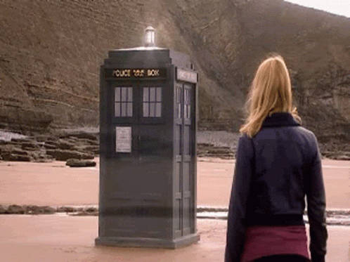 Time Travel Doctor Who Tardis Take Off GIF
