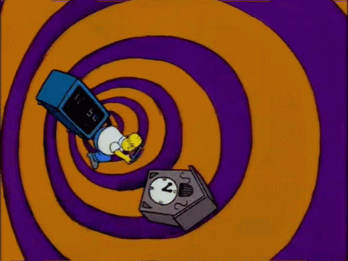 Time Travel The Simpsons Homer Wormhole GIF