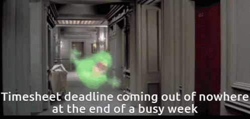 Timecard Deadline Chasing You GIF