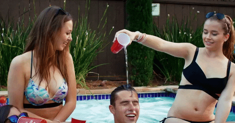 Timeflies Pool Party Pouring Water GIF