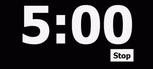 Timer 5 Minutes Stop GIF