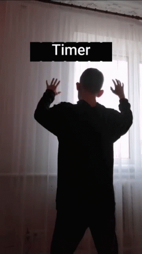 Timer Man Changing Place GIF