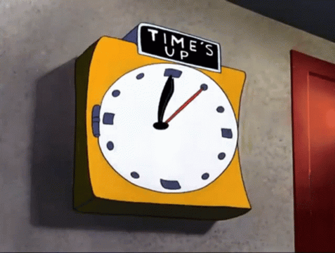 Times Up Ticking Clock GIF | GIFDB.com