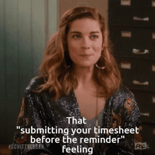 Timesheet Annie Murphy Flipping Hair GIF