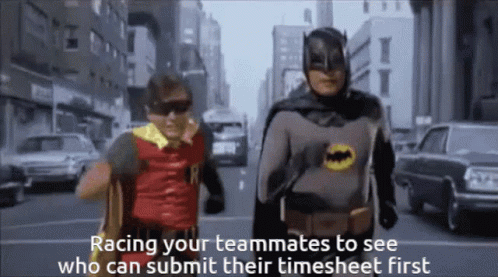 Timesheet Classic Batman And Robin Running GIF
